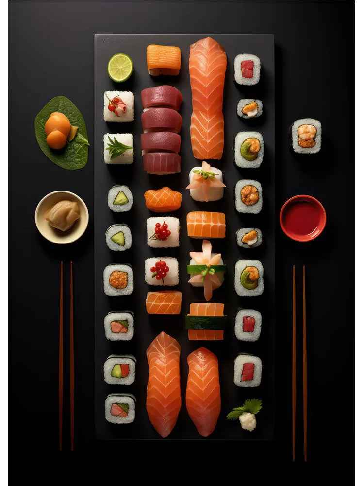 Vintage Culinary Sushi Posters