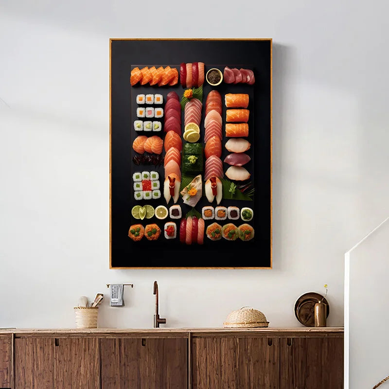 Vintage Culinary Sushi Posters