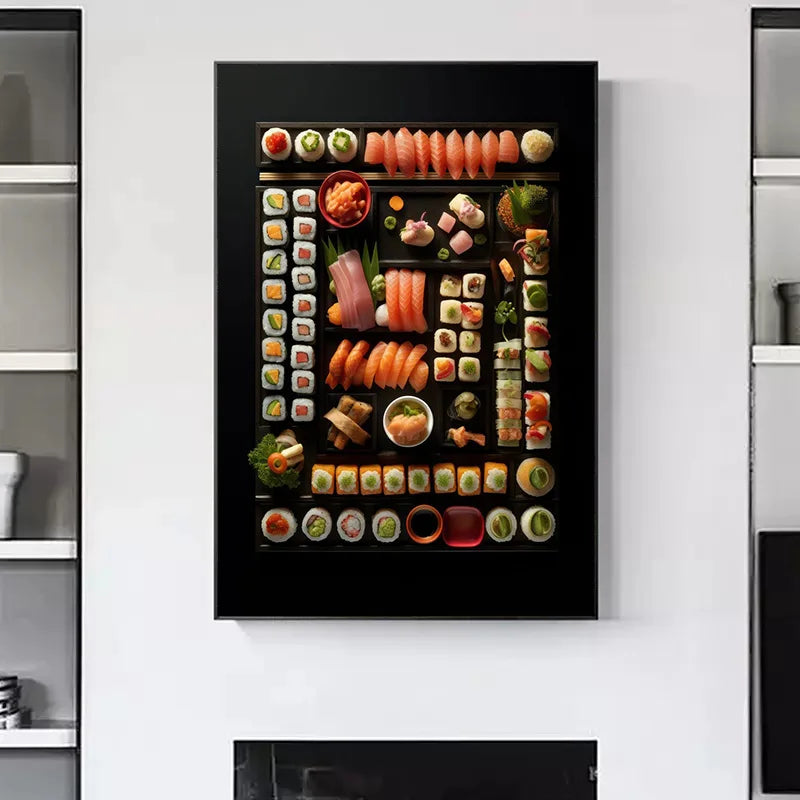 Vintage Culinary Sushi Posters