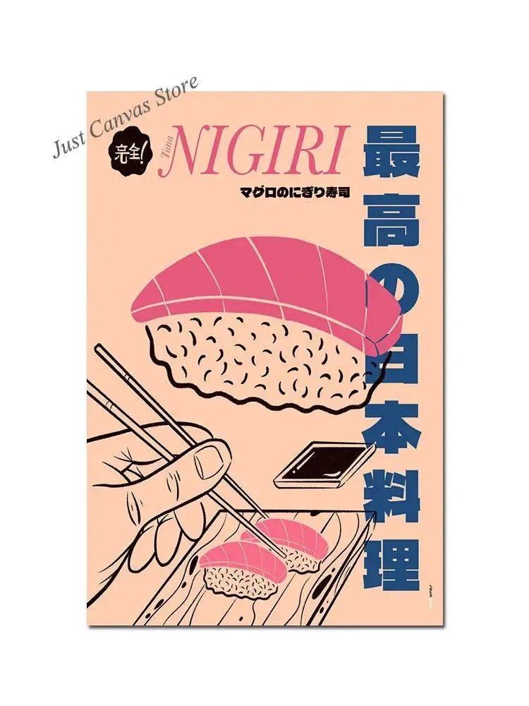Vintage Japanese Food Posters