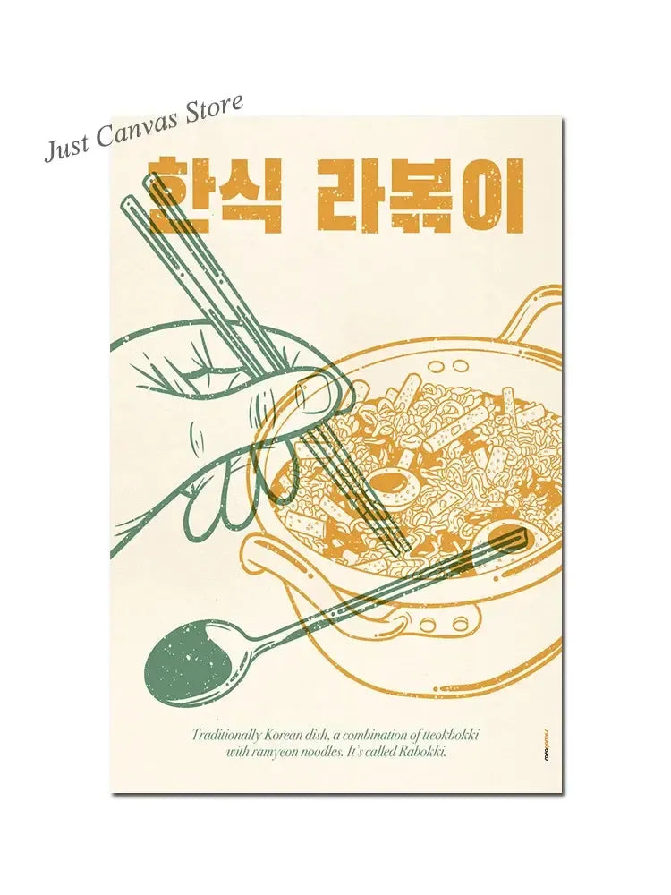 Vintage Japanese Food Posters