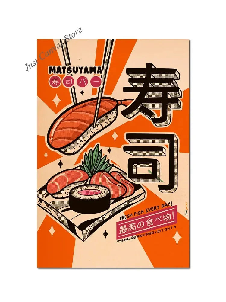 Vintage Japanese Food Posters
