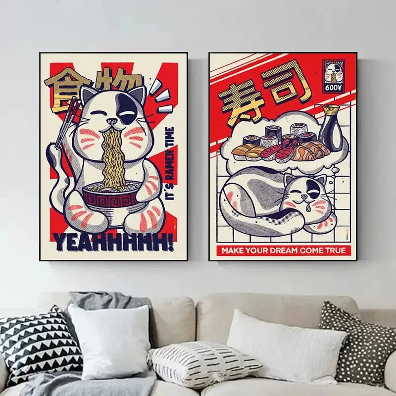 Vintage Japanese Food Posters