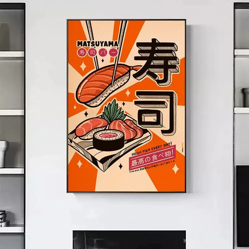 Vintage Japanese Food Posters