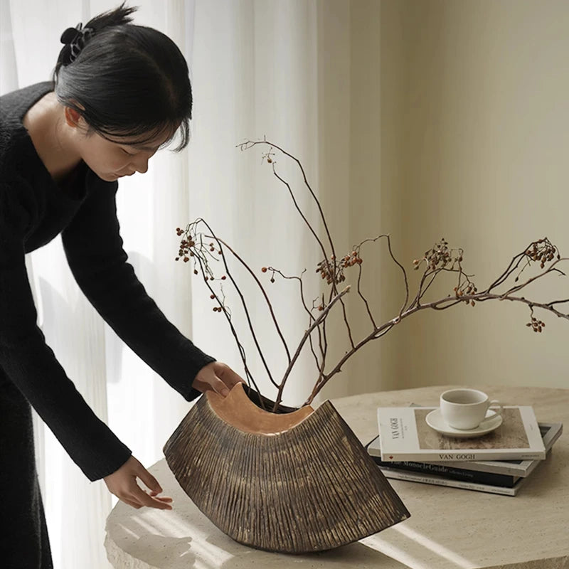 Wabi Sabi Wind Ceramic Vase