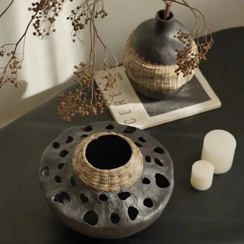 Wabi-sabi Dried Flower Vase