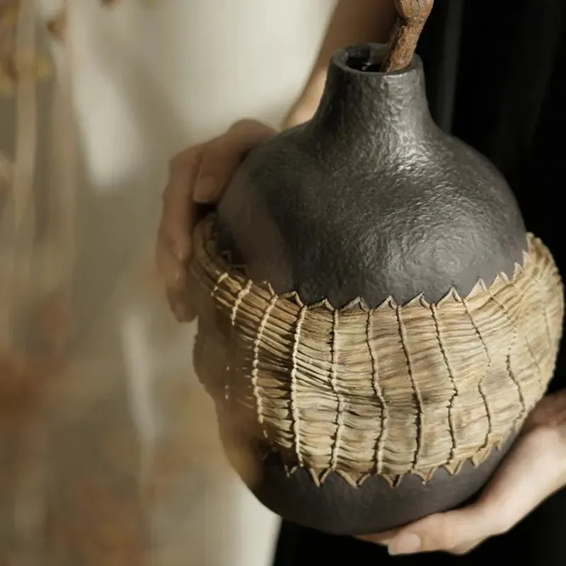Wabi-sabi Dried Flower Vase