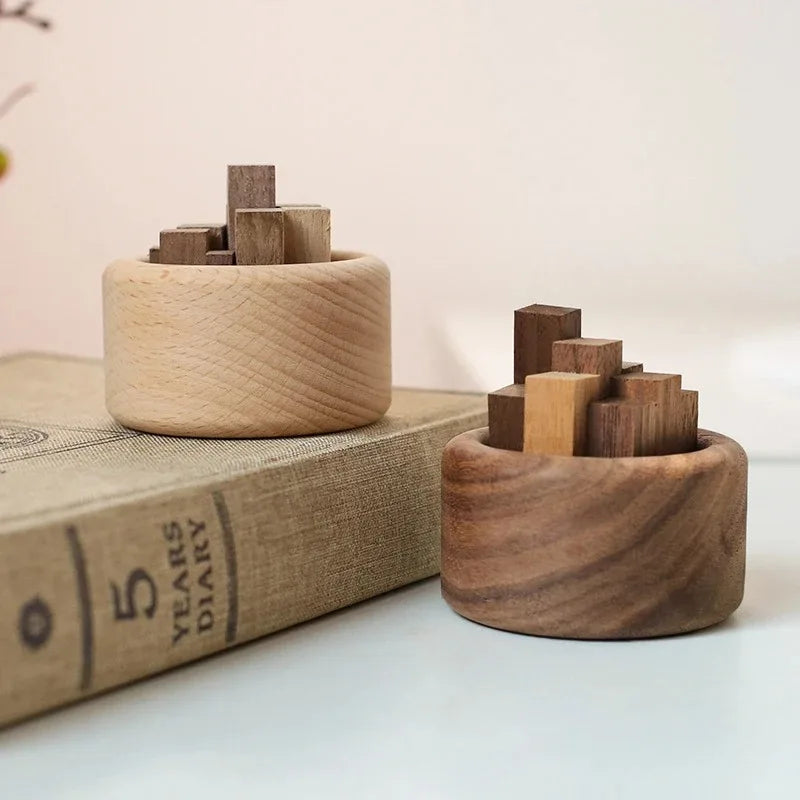Wood Cube Essential Oil Diffuser