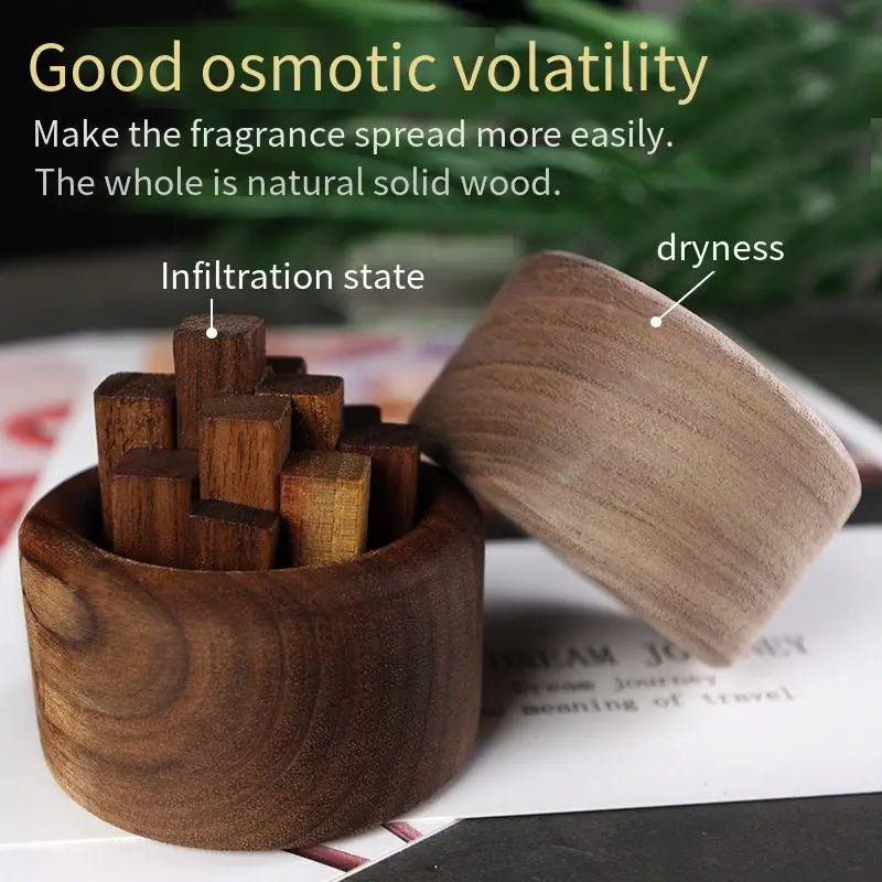 Wood Cube Essential Oil Diffuser