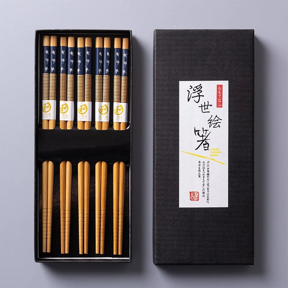 Wooden Chopsticks (5 Pair)