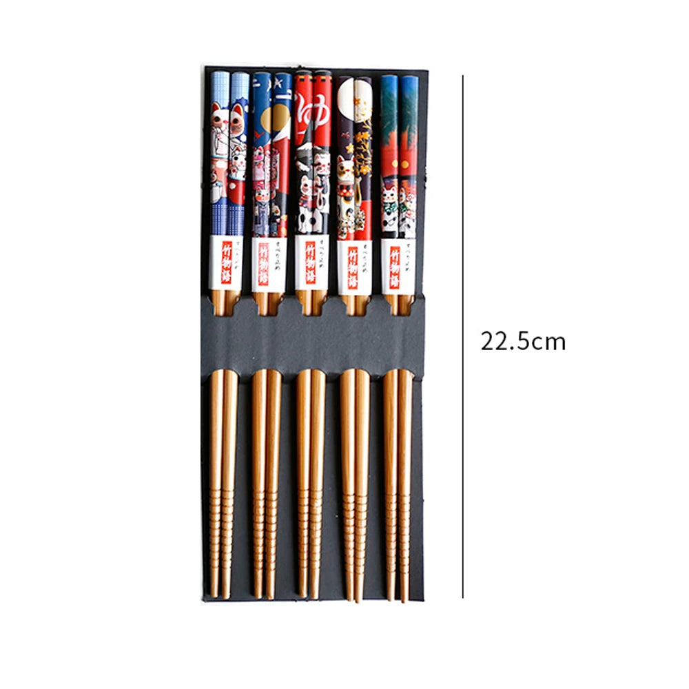 Wooden Chopsticks (5 Pair)