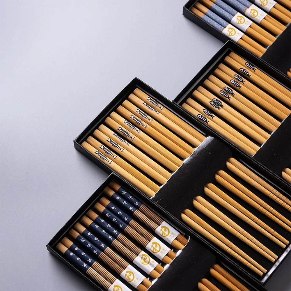 Wooden Chopsticks (5 Pair)