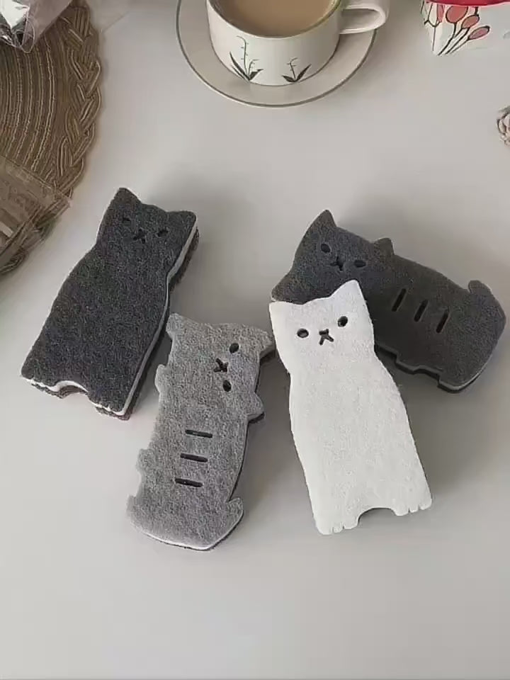 Neko Dishwashing Sponge Set (4 Pieces)